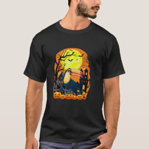 Toucans mit Pumpkins Funny Beängstigendes Hallowee T-Shirt