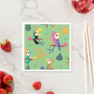Toucans & Parrotts Serviette
