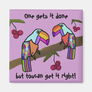 Toucans Teamwork-Magnet Magnet