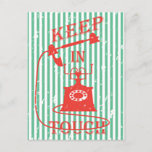 Touch behalten postkarte