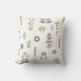 Touch Blue Brown Throw Kissen von Nature