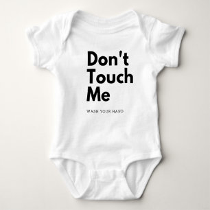 Touch, dass ich die Hand wasche Baby Strampler