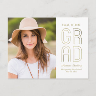 Touch der Klasse Abschluss Ankündigung Postkarte