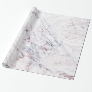 Touch der Rose Weißgraue Marmor Swirl Chic Trendy Geschenkpapier