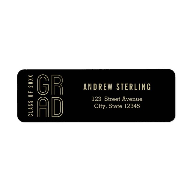 Touch des Abschluss-Adressetiketts (Vorne)