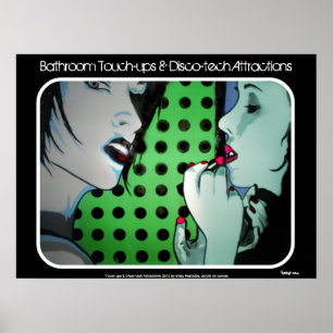 'Touch des Bades & Disco-Tech Attraktionen' Post Poster
