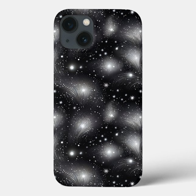 Touch des Glamours mit einem Silberfunkel Case-Mate iPhone Hülle (Rückseite)