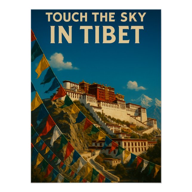 Touch des Luftraums in der China Tibet Poster (Vorderseite)