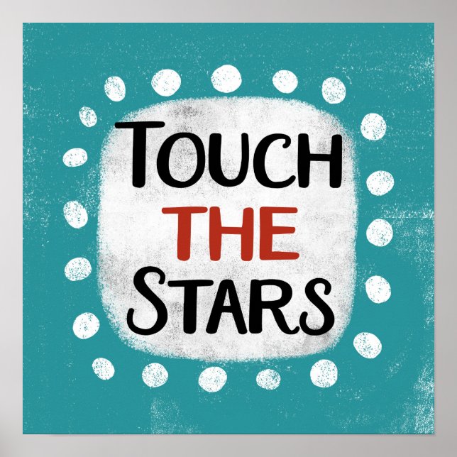 Touch Die Sterne Poster Mauer Kunst (Vorne)