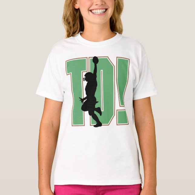 Touch Down Football Kids T - Shirt (Vorderseite)