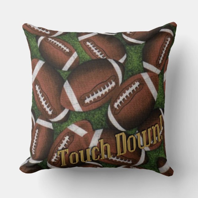 Touch Down Football Muster Kissen (Vorderseite)