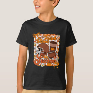 Touch Down Saison Football Herbst Kürbis Kaffee La T-Shirt