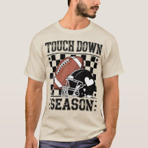 Touch Down Saison Fußball Helm & Ball Checked