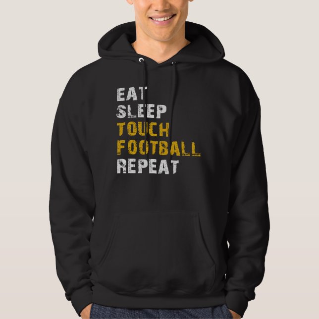 Touch-Fußball essen Hoodie (Vorderseite)