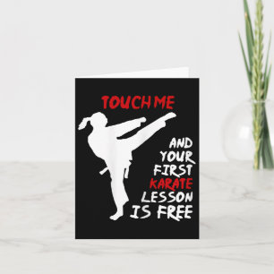Touch Ich und deine erste Karate Lektion ist koste Karte