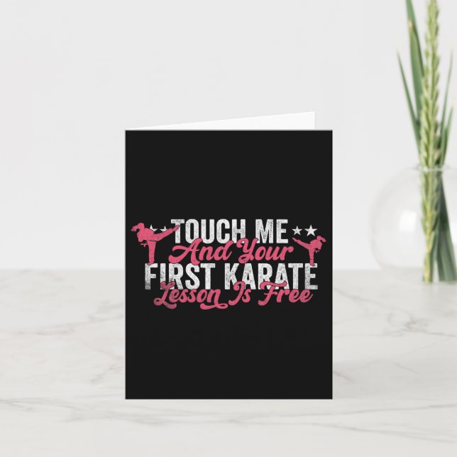 Touch Ich und deine erste Karate-Lektion ist koste Karte (Vorderseite)