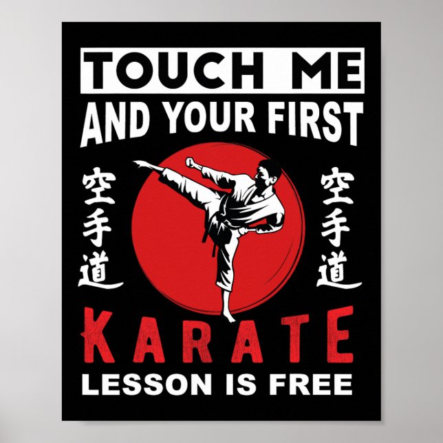 Touch Ich und deine erste Karate-Lektion ist koste Poster (Vorne)