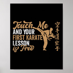 Touch Ich und deine erste Karate-Lektion ist koste Poster