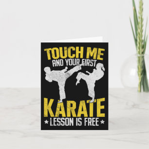 Touch Ich und Ihre erste Karate Lektion ist kosten Karte