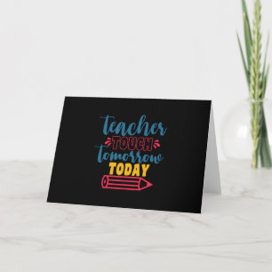 Touch Lehrertagslehrer morgen Feiertagskarte