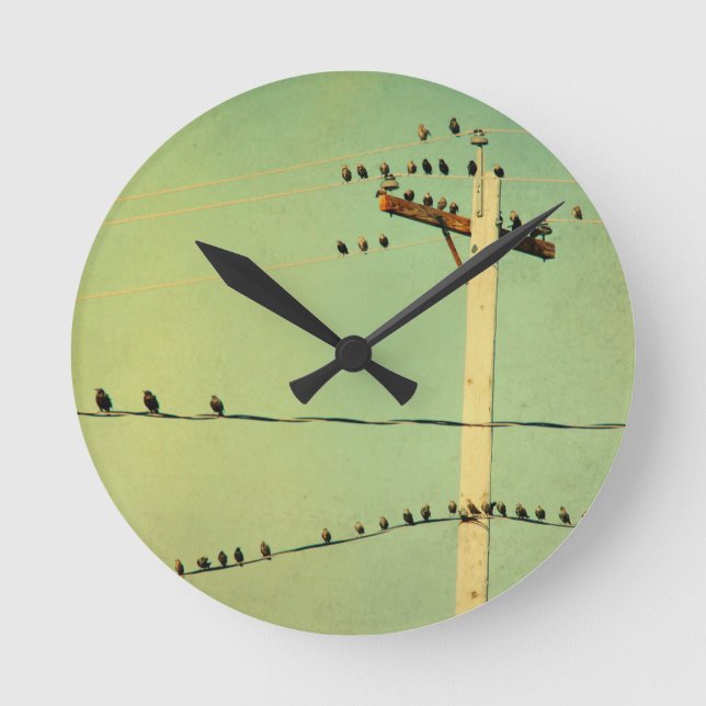 Touch Lomo Runde Wanduhr (Vorderseite)