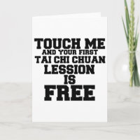 TOUCH ME AND YOUR FIRST TAI-CHI-CHUAN LESSION IS F