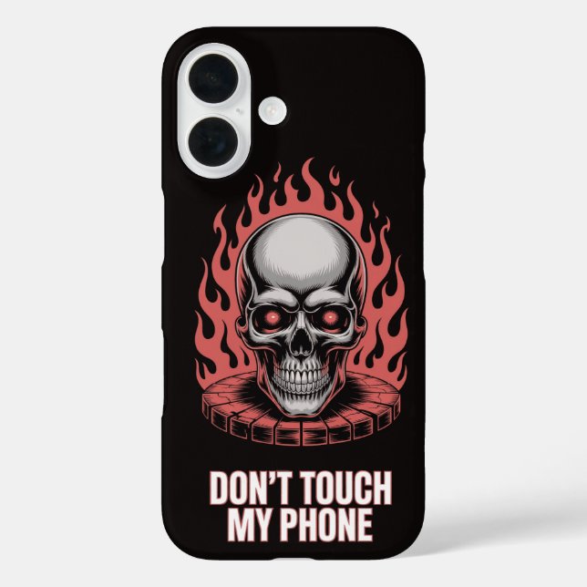 Touch mein Telefon nicht Case-Mate iPhone Hülle (Rückseite)
