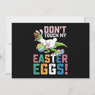 Touch meine Ostereier nicht auf Dinosaurier Einladung