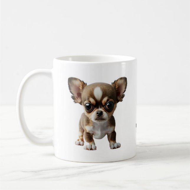 Touch meinen Kaffee nicht! Funny Chihuahua Tasse (Links)