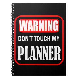 Touch meinen Planer nicht Notizblock