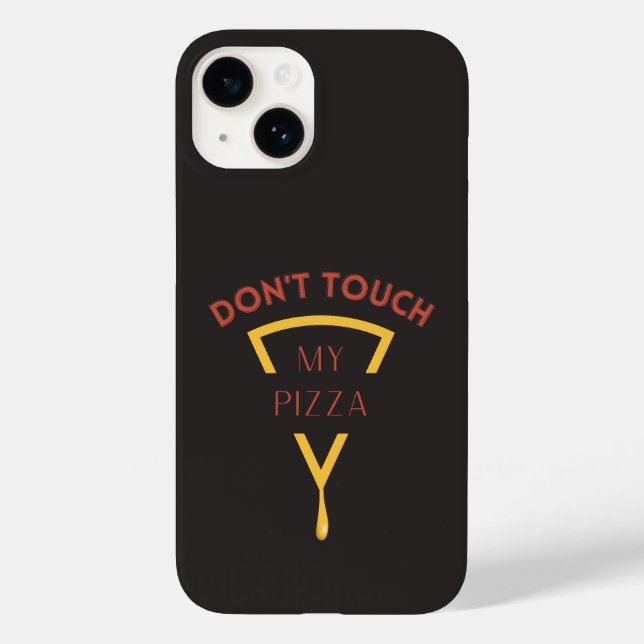 Touch nicht mein Pizza-Telefongehäuse Case-Mate iPhone Hülle (Rückseite)