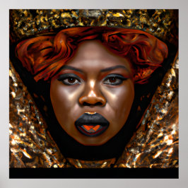 Touch nicht meine Haare schwarze Melanin Afro Quee Poster