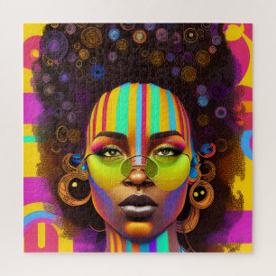 Touch nicht meine Haare schwarze Melanin Afro Quee Puzzle