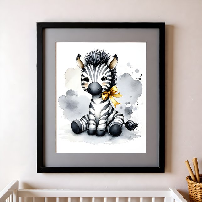 Touch of Color Kinderzimmer Dschungeltiere Zebra Poster (Von Creator hochgeladen)