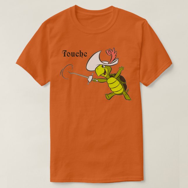 Touch Turtle grau T-Shirt (Design vorne)