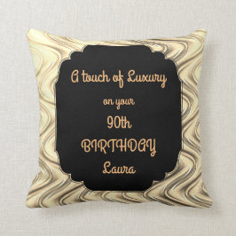 Touch von Luxury 90. Geburtstag Design Kissen