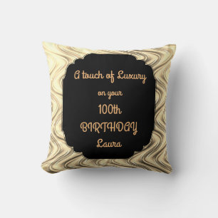 Touch von Luxus 100. Geburtstag Design Kissen