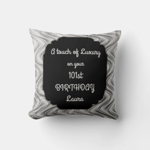 Touch von Luxus 101. Geburtstag Design Kissen
