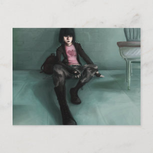 Touch von Rosa Postkarte