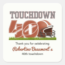 Touchdown 40 Funny Football 40. Geburtstag