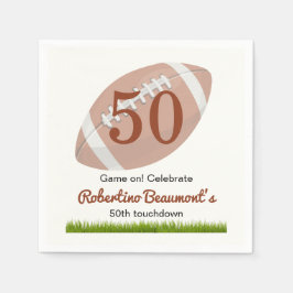 Touchdown 50 Funny Football 50. Geburtstag Serviette
