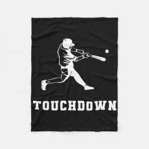 Touchdown Baseball Humor Lustiger Touchdown Baseba Fleecedecke