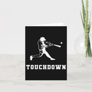 Touchdown Baseball Spaß Funny Touchdown Baseball Karte