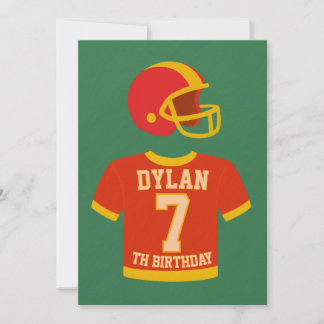Touchdown Birthday Invitation – Football Party Inv Einladung