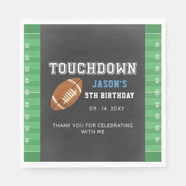 Touchdown Boy Fußball  Serviette (Vorderseite)