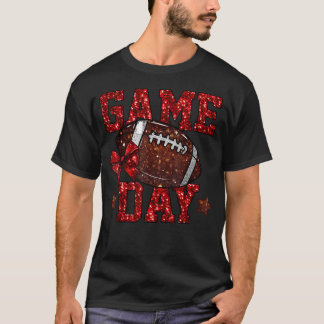 Touchdown Cheerleading Mädchen für Football-Mom-Sh T-Shirt