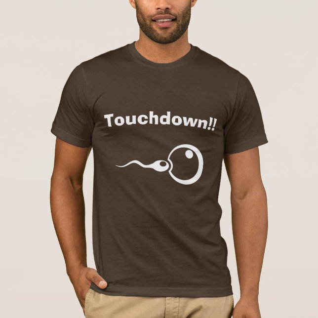 Touchdown! Cooler Papa zum Shirt (Vorderseite)