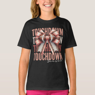 Touchdown Coquette Bow Football Saison T-Shirt