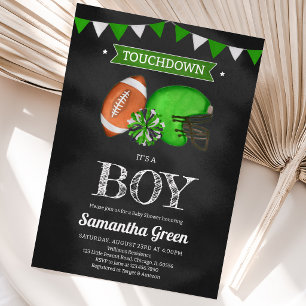 Touchdown Es ist eine Boy Baby Dusche Einladung
