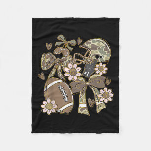 Touchdown Football Game Day Erntedank Camouflage C Fleecedecke